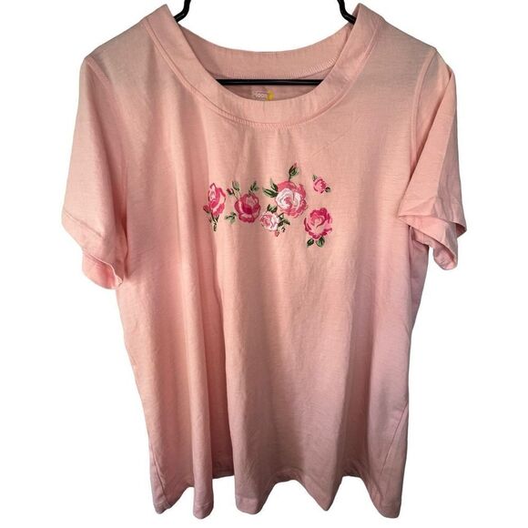 Moon Beams Pink Floral Patterned Three Piece Stretchy Cozy Pajama Set - Picture 2 of 8